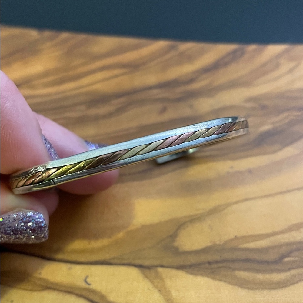 Sergio Lub Signed Twisted Bangle Bracelet